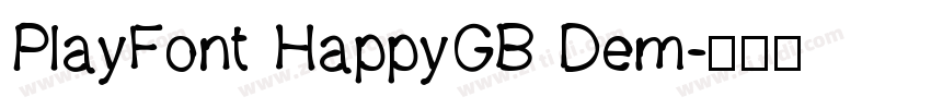 PlayFont HappyGB Dem字体转换